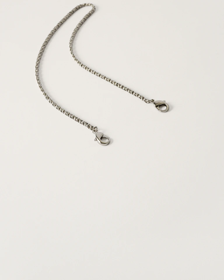 50 cm long shoulder chain silver