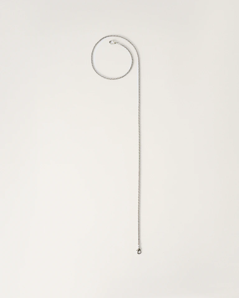85 cm long shoulder chain silver