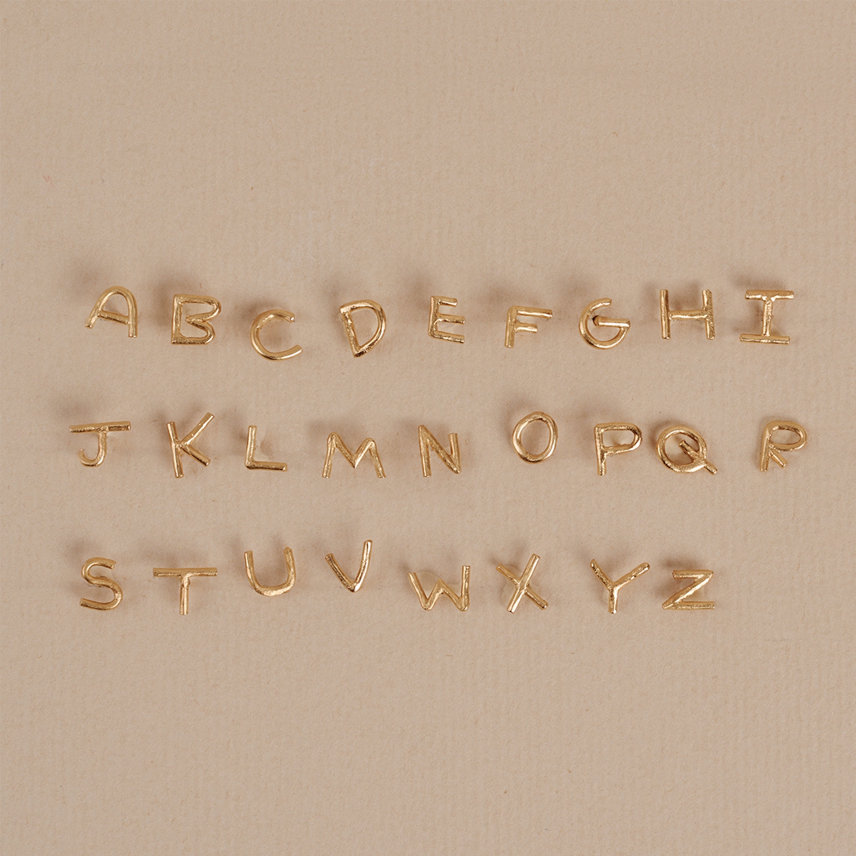 Letra Oro colgante Abecé second